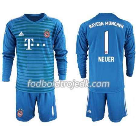 FC Bayern München Neuer 1 Børn Udebane 2018/19 - Fodboldtrøjer(L/S)